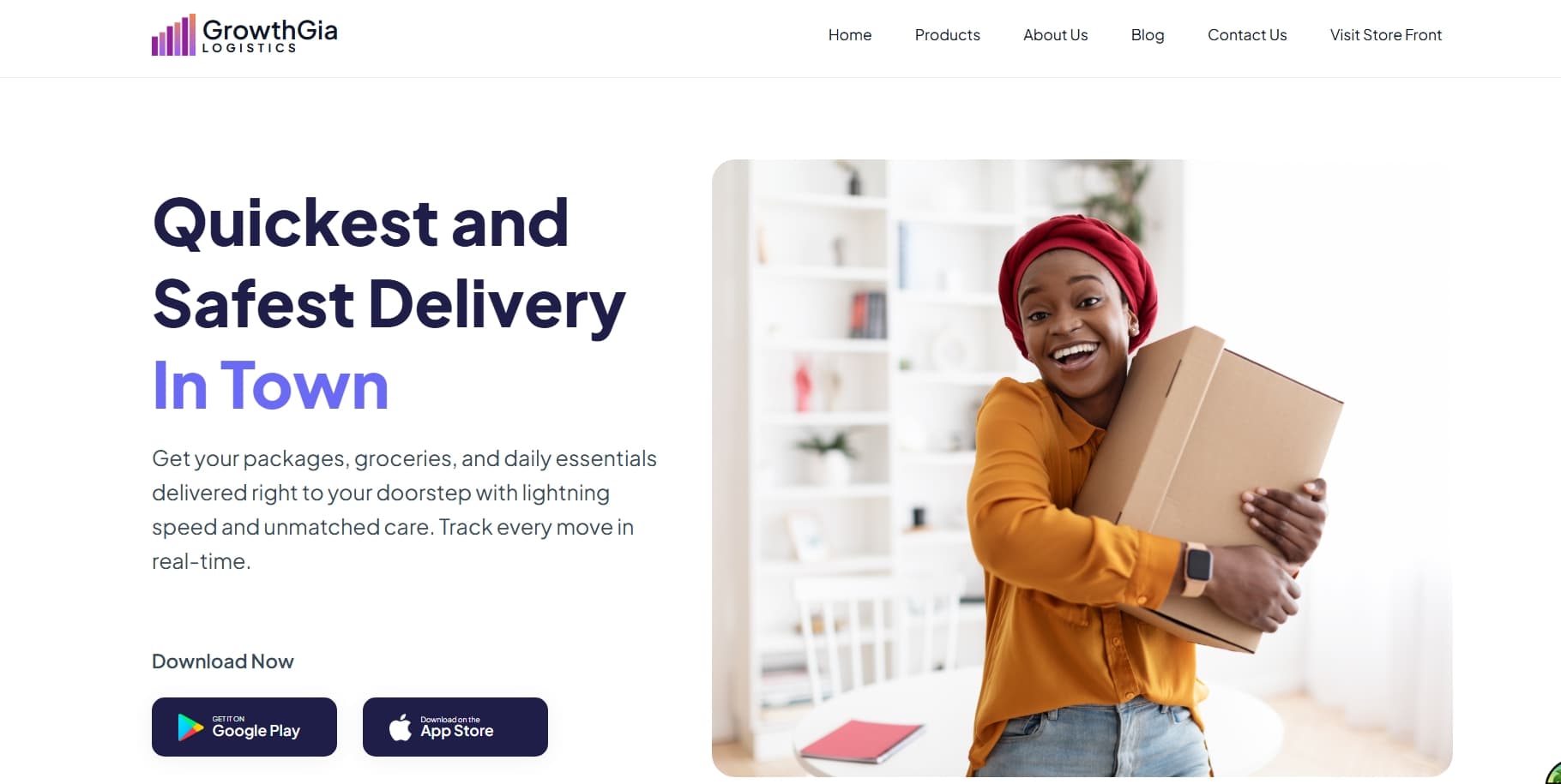 GrowthGia Landing Page